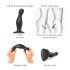 Strap-on-me Curvy L - Welliger Standdildo (schwarz)