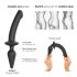 Strap-on-me Swith Semi-Realistic XXL - 2in1 Dildo (Schwarz)