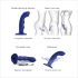 Strap-on-me M - Wasserdichter G-Punkt Vibrator, pulsierend (blau)