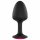 Dorcel Geisha Plug Ruby M - schwarzer Analplug mit pinkem Stein