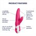 Satisfyer Mr. Rabbit - Wasserdichter Vibrator mit Klitoralarm (Pink)