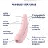 Satisfyer Curvy 2+ - Intelligenter Luftwellen-Vibrator (Pink)