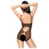 Penthouse Turned On - Offener Spitzen-Body (Schwarz) - L/XL