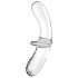 Satisfyer Double Crystal - 2-Enden Glass Dildo (Transparent)