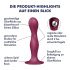 Satisfyer Double Ball-R: Haftgewicht-Dildo (Rot)