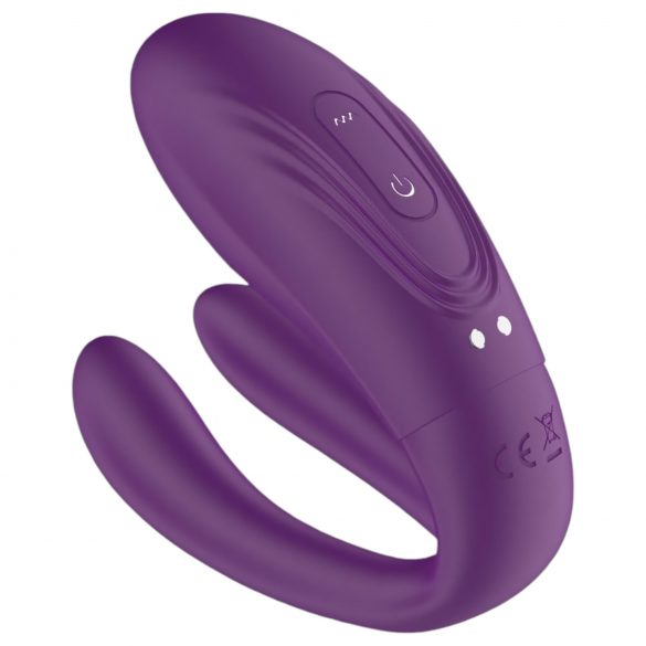 Mrow - Wasserdichter Paarvibrator 3 Motoren (lila)