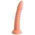 Dillio Wild Thing - Gerippter Dildo (19 cm) - Orange