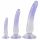 Crystal Clear - Analttrainer Dildo-Set - 3 Stück (transparent-blau)