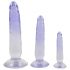 Crystal Clear - Analttrainer Dildo-Set - 3 Stück (transparent-blau)