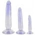 Crystal Clear - Analttrainer Dildo-Set - 3 Stück (transparent-blau)