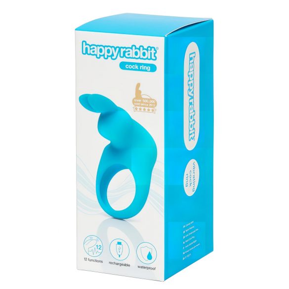 Happyrabbit Cock: Akku Vibro-Penisring (Blau)