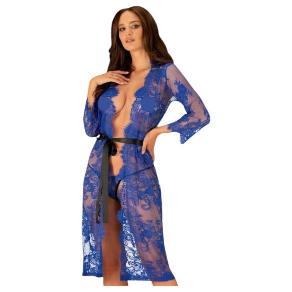 Obsessive Cobaltess - Spitzenkimono (Blau)