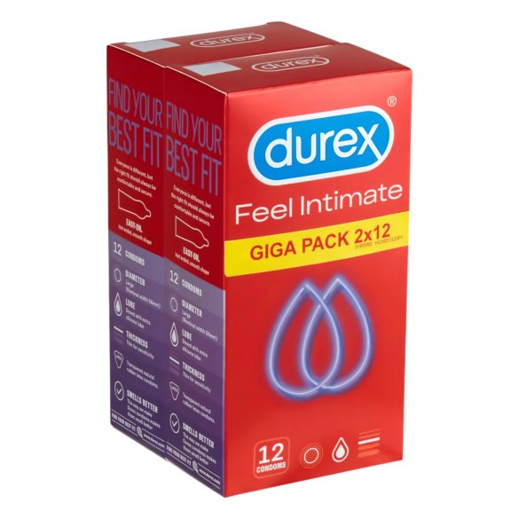 Durex Feel Intimate - Dünne Kondome (2x12 Stk.)