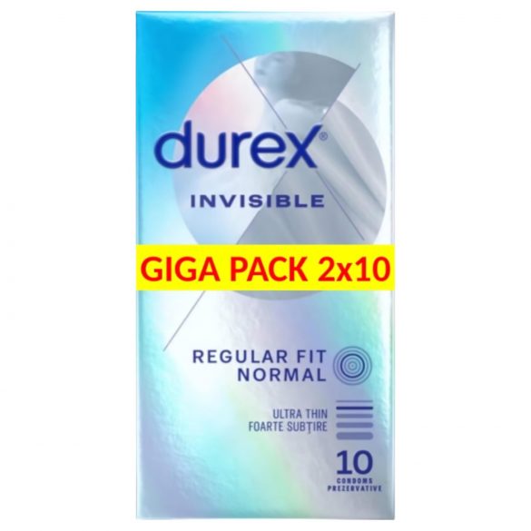 Durex Invisible Extra Sensitiv - Dünnes Kondom (2x10 St.)