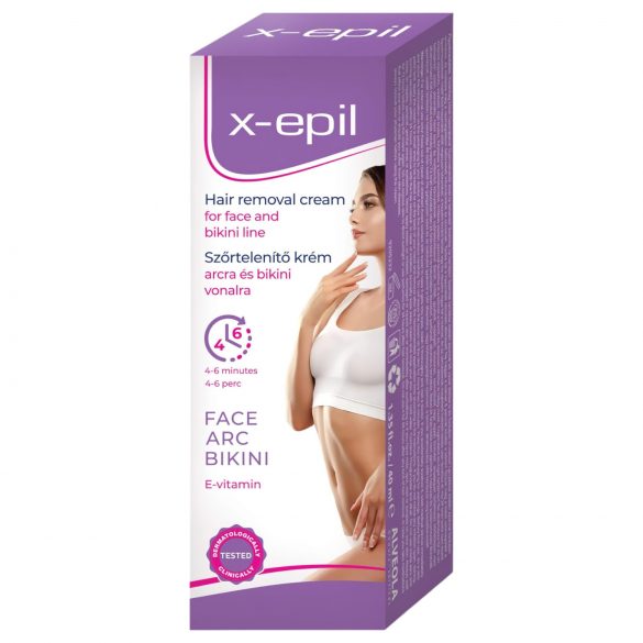 X-Epil Enthaarungscreme Gesicht/Bikinizone 40ml