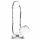 Addiction Crystal - Standfuß Hoden Dildo (transparent) - 15cm