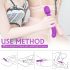 Iris Massage-Vibrator mit Heizung, 2 Motoren, lila