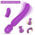 Iris Massage-Vibrator mit Heizung, 2 Motoren, lila