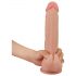 Lovetoy Sliding-Skin - Doppelschicht-Dildo 23cm (natur)