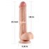 Lovetoy Sliding-Skin - Doppelschicht-Dildo 23cm (natur)