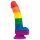 Lovetoy Prider - Realistischer Flüssigsilikon-Dildo - 19cm (Regenbogen)