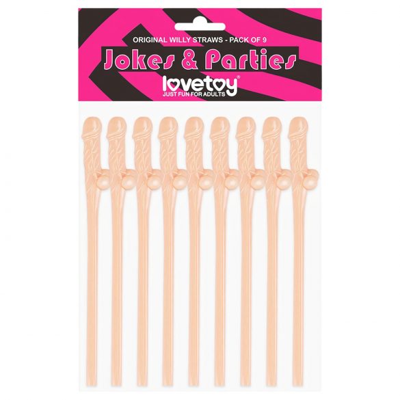 Lovetoy - Realistischer Penis-Strohhalm (natur)