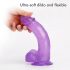 Tracy's Dog Jelly 8 - Haftbasis, lila Dildo mit Hoden