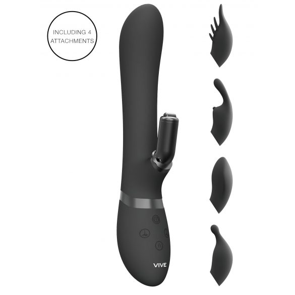 Vive Chou - 4in1 Vibrator mit Klitorisarm (schwarz)