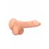 RealRock Dong 7 - Naturgetreuer Dildo mit Hoden (17cm)