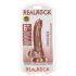 RealRock - Saugnapf Dildo mit Hoden - 15,5cm (dunkel)