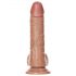 RealRock - Saugnapf Dildo mit Hoden - 15,5cm (dunkel)