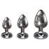 Playboy - Anal-Plug-Set - 3-teilig (silber)