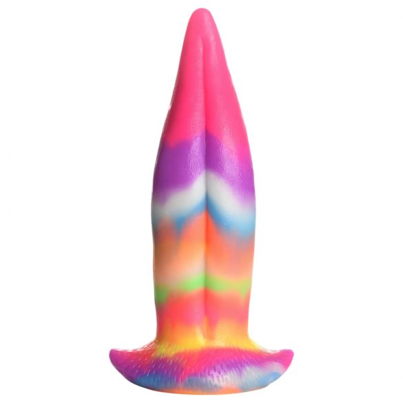 Creature Cocks Leuchtzunge - Silikondildo 21cm Regenbogen