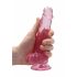 REALROCK - transparenter realistischer Dildo - pink (17cm)