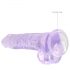 REALROCK - Transparentes realistisches Dildo - Lila (19 cm)