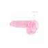 REALROCK - Transparenter, realitätsnaher Dildo - Pink (15cm)