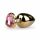 Easytoys Metall No.8 - Analplug mit Herz - Gold-Pink (3,5 cm)