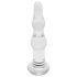 Rimba Dolly - Welliges Glas Analdildo (Transparent)