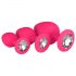 Easytoys Diamant - Anal-Plug-Set (Rosa)