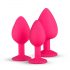 Easytoys Diamant - Anal-Plug-Set (Rosa)