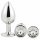 Gleaming Love - Anal-Plug-Set - Silber (3-teilig)