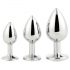 Gleaming Love - Anal-Plug-Set - Silber (3-teilig)