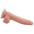 Mr. Dixx 7.6 - Haftfuß-Dildo mit Hoden - Natur (19,5 cm)