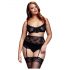 BACI Plus Size - Spitzenwäsche-Trio - Schwarz (XL-XXL)