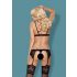 Obsessive 810-SEG-1 - Schwarzes Spitzen-Dessous-Set - L/XL