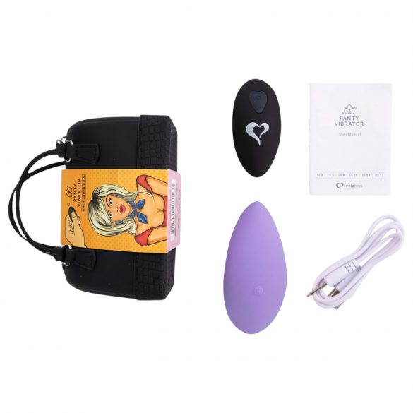 FEELZTOYS Panty - Akku, Funk-Klitorisvibrator (Lila)